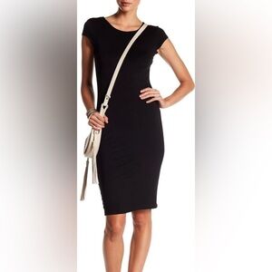 Velvet Torch Cap Sleeve Bodycon Dress